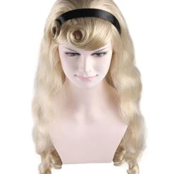 HPO Alice Womens Wig | Long Blonde Character Cosplay Halloween Wig | Premium Breathable Capless Cap 15 HPO Alice Womens Wig | Long Blonde Character Cosplay Halloween Wig | Premium Breathable Capless Cap