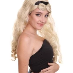 HPO Alice Womens Wig | Long Blonde Character Cosplay Halloween Wig | Premium Breathable Capless Cap 14 HPO Alice Womens Wig | Long Blonde Character Cosplay Halloween Wig | Premium Breathable Capless Cap