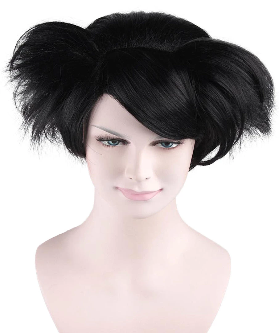 HPO Susanna Wig | Womens Short Black Character Cosplay Halloween Wig | Premium Breathable Capless Cap Men's 7 HPO Susanna Wig | Womens Short Black Character Cosplay Halloween Wig | Premium Breathable Capless Cap Men's