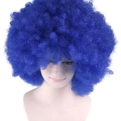 HPO Men's Bubble Lucy Womens Wig | Afro Jumbo Blue Cosplay Halloween Wig | Premium Breathable Capless Cap 15 HPO Men's Bubble Lucy Womens Wig | Afro Jumbo Blue Cosplay Halloween Wig | Premium Breathable Capless Cap