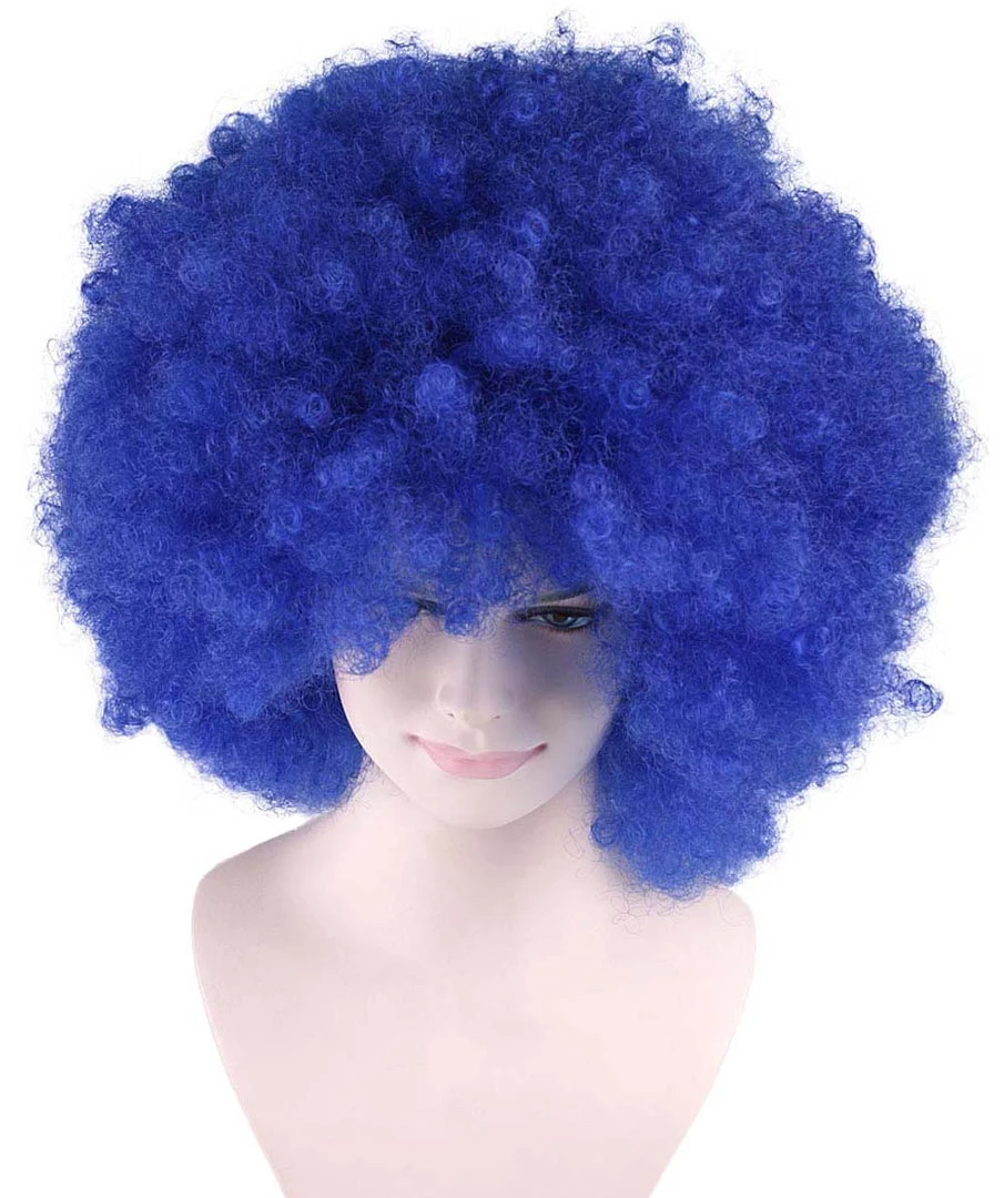 HPO Men's Bubble Lucy Womens Wig | Afro Jumbo Blue Cosplay Halloween Wig | Premium Breathable Capless Cap 7 HPO Men's Bubble Lucy Womens Wig | Afro Jumbo Blue Cosplay Halloween Wig | Premium Breathable Capless Cap