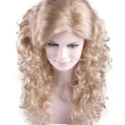 HPO Blonde Passion Adult Womens Wig | Curly Glamour Cosplay Halloween Wig | Premium Breathable Capless Cap