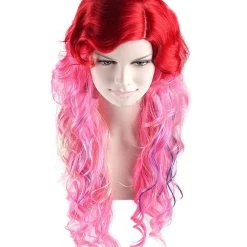 HPO Men's Red-Pink Womens Wig | Character Cosplay Halloween Wig | Premium Breathable Capless Cap 17 HPO Men's Red-Pink Womens Wig | Character Cosplay Halloween Wig | Premium Breathable Capless Cap