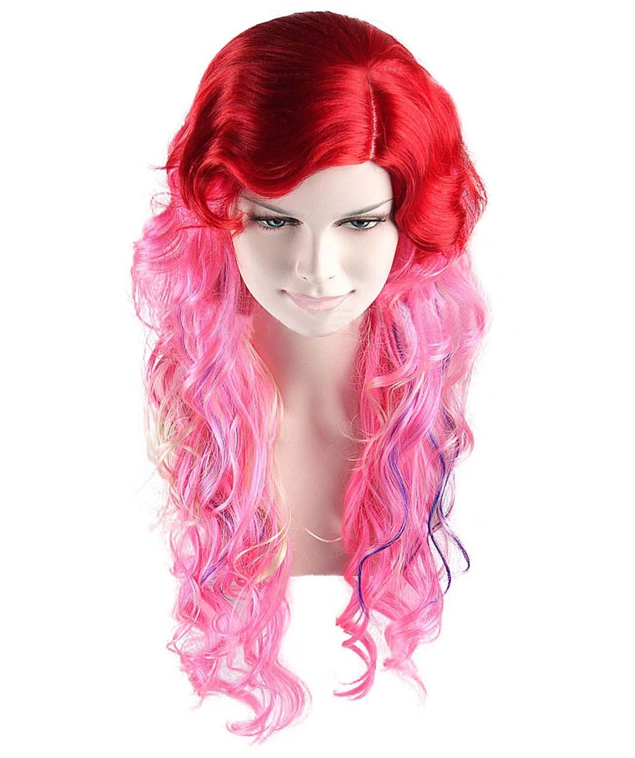 HPO Men's Red-Pink Womens Wig | Character Cosplay Halloween Wig | Premium Breathable Capless Cap 8 HPO Men's Red-Pink Womens Wig | Character Cosplay Halloween Wig | Premium Breathable Capless Cap