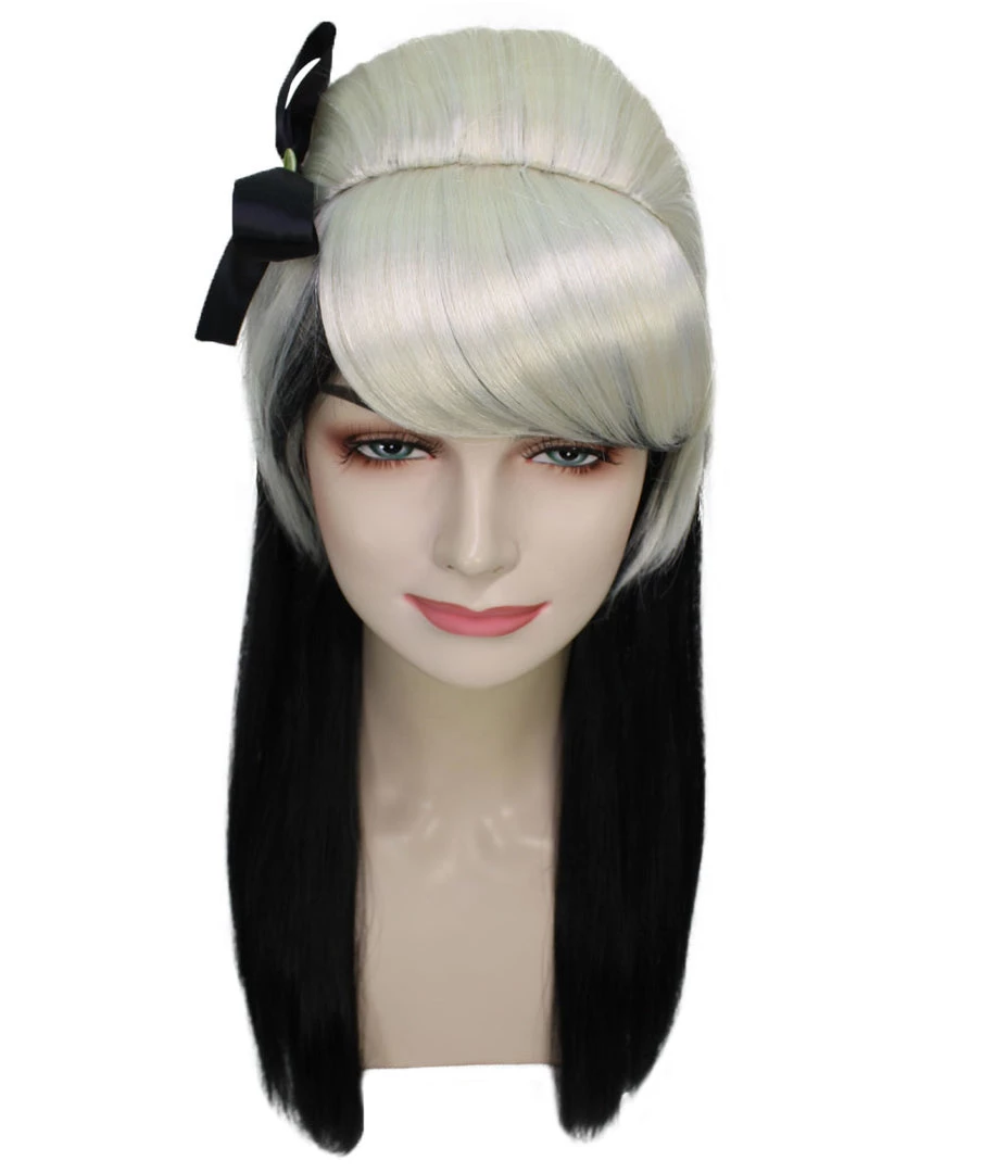 HPO Men's New Rave Long Womens Wig | Blonde Black Long Cosplay Halloween Wig | Premium Breathable Capless Cap 7 HPO Men's New Rave Long Womens Wig | Blonde Black Long Cosplay Halloween Wig | Premium Breathable Capless Cap