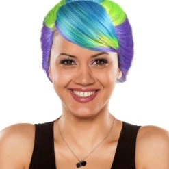 HPO Colorful Babe Sexy Womens Wig | Braided Cosplay Halloween Wig | Premium Breathable Capless Cap Men's