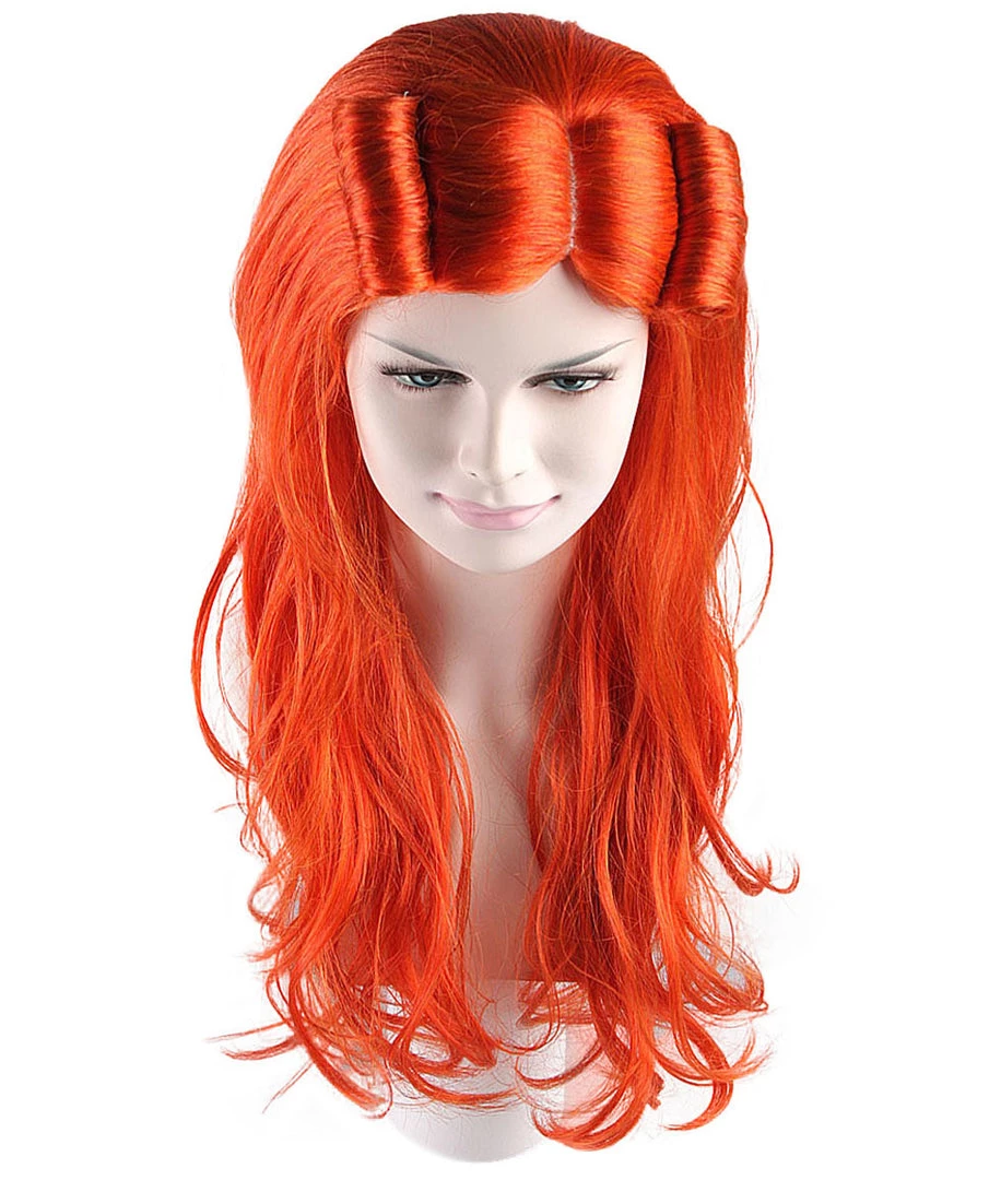 HPO Orange Monster Womens Wig | Character Cosplay Halloween Wig | Premium Breathable Capless Cap 8 HPO Orange Monster Womens Wig | Character Cosplay Halloween Wig | Premium Breathable Capless Cap