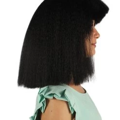 HPO Australian Singer Womens Wig | Black Large Celebrity Cosplay Wigs | Premium Breathable Capless Cap Women's 13 HPO Australian Singer Womens Wig | Black Large Celebrity Cosplay Wigs | Premium Breathable Capless Cap Women's