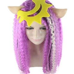 HPO Men's Monster Womens Wig | Purple Curly Long Wig | Premium Breathable Capless Cap 17 HPO Men's Monster Womens Wig | Purple Curly Long Wig | Premium Breathable Capless Cap