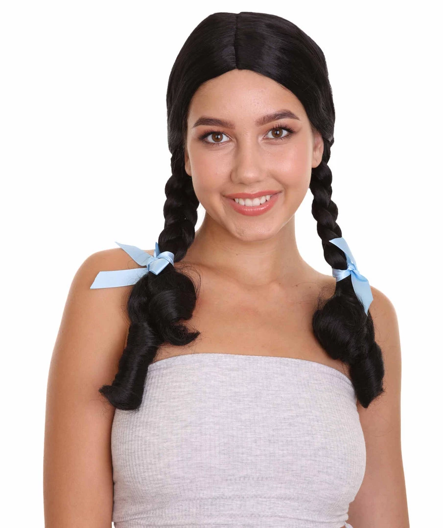 HPO Men's Womens Ponytail Wig | Black Braided Ponytail Wig | Premium Breathable Capless Cap 1 HPO Men's Womens Ponytail Wig | Black Braided Ponytail Wig | Premium Breathable Capless Cap