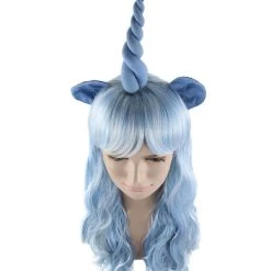 HPO Unicorn Women's Wig | Sexy Cosplay Party Halloween Wig | Premium Breathable Capless Cap