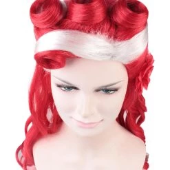 HPO Retro Pin Up Womens Wig | Party Ready Fancy Cosplay Halloween Wig | Premium Breathable Capless Cap