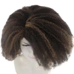 HPO Short Afro Kinky Curly Unisex Wig | Party Ready Fancy Cosplay Halloween Wig | Premium Breathable Capless Cap Women's 15 HPO Short Afro Kinky Curly Unisex Wig | Party Ready Fancy Cosplay Halloween Wig | Premium Breathable Capless Cap Women's