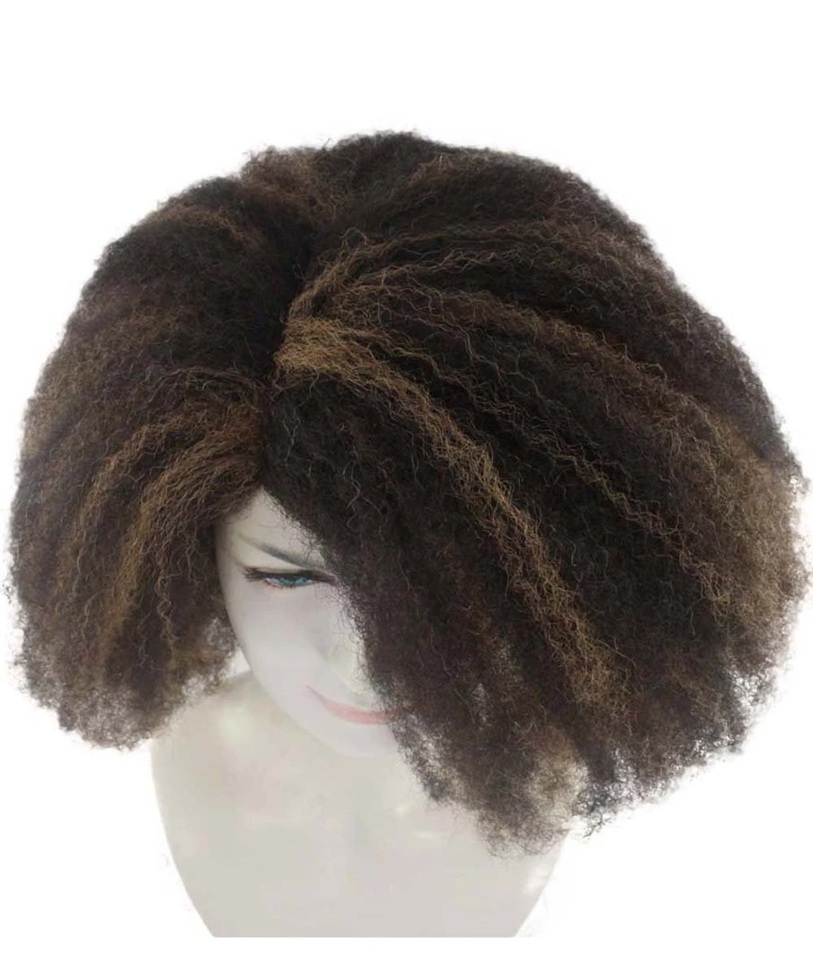 HPO Short Afro Kinky Curly Unisex Wig | Party Ready Fancy Cosplay Halloween Wig | Premium Breathable Capless Cap Women's 7 HPO Short Afro Kinky Curly Unisex Wig | Party Ready Fancy Cosplay Halloween Wig | Premium Breathable Capless Cap Women's