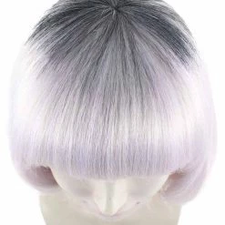 HPO Fashion Curly Womens Wig | Fancy White Medium Wavy Cosplay Halloween Wig | Premium Breathable Capless Cap Women's 15 HPO Fashion Curly Womens Wig | Fancy White Medium Wavy Cosplay Halloween Wig | Premium Breathable Capless Cap Women's