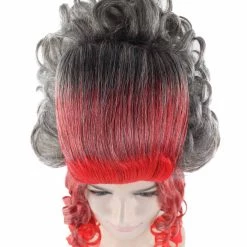 HPO Women's 19th Century Beehive Womens Wig | Red & Grey Historical Wig | Premium Breathable Capless Cap 17 HPO Women's 19th Century Beehive Womens Wig | Red & Grey Historical Wig | Premium Breathable Capless Cap