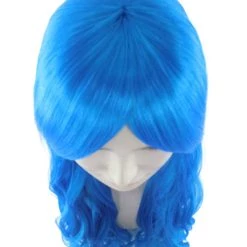 HPO Women's Long Curly Blue Womens Wig | Dramatical Cosplay Halloween Wig | Premium Breathable Capless Cap 15 HPO Women's Long Curly Blue Womens Wig | Dramatical Cosplay Halloween Wig | Premium Breathable Capless Cap