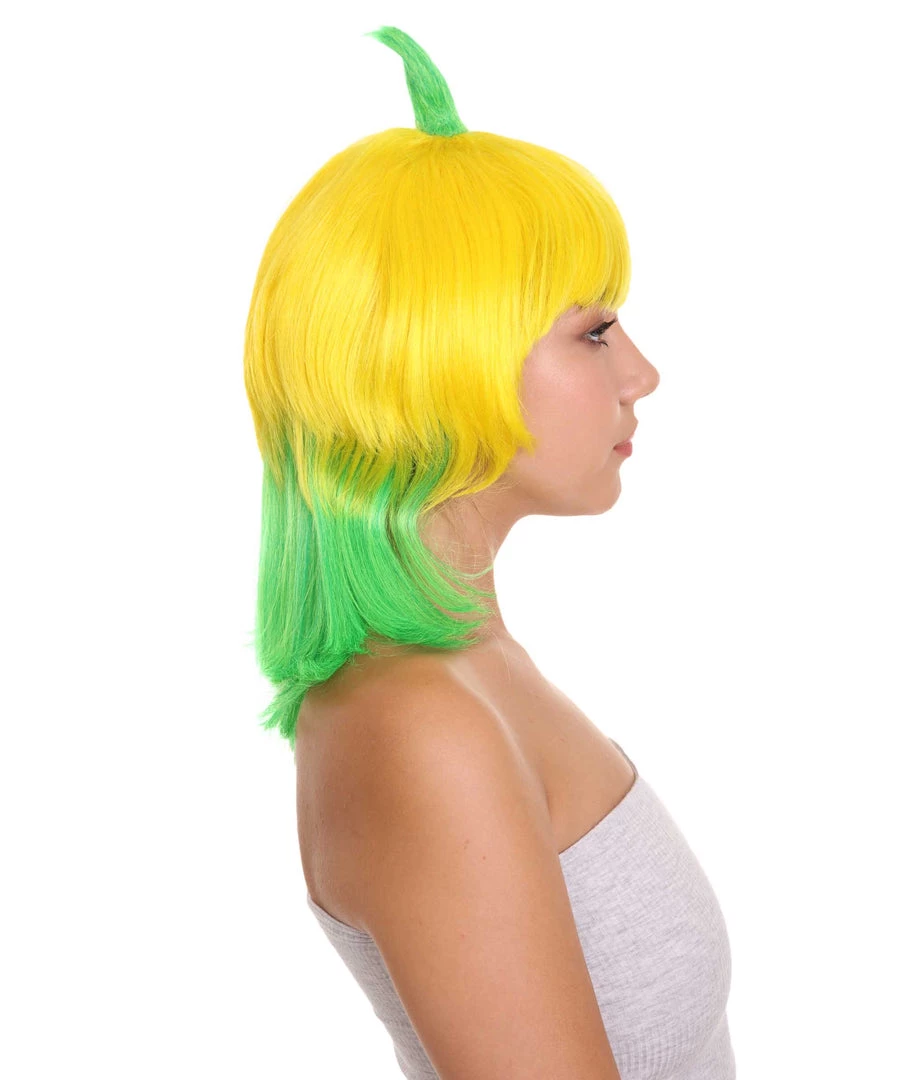 HPO Men's Banana Queen Womens Wig | Yellow Green Bob Cosplay Halloween Wig | Premium Breathable Capless Cap 5 HPO Men's Banana Queen Womens Wig | Yellow Green Bob Cosplay Halloween Wig | Premium Breathable Capless Cap