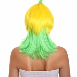 HPO Men's Banana Queen Womens Wig | Yellow Green Bob Cosplay Halloween Wig | Premium Breathable Capless Cap 12 HPO Men's Banana Queen Womens Wig | Yellow Green Bob Cosplay Halloween Wig | Premium Breathable Capless Cap
