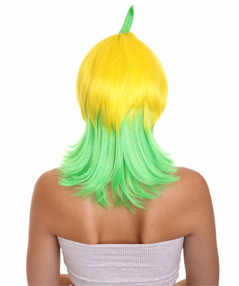 HPO Men's Banana Queen Womens Wig | Yellow Green Bob Cosplay Halloween Wig | Premium Breathable Capless Cap 4 HPO Men's Banana Queen Womens Wig | Yellow Green Bob Cosplay Halloween Wig | Premium Breathable Capless Cap
