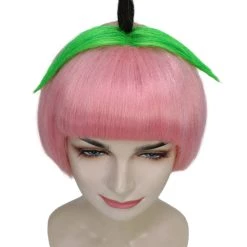 HPO Women's Peach Womens Wig | Bob Party Ready Fancy Cosplay Halloween Wig | Premium Breathable Capless Cap 15 HPO Women's Peach Womens Wig | Bob Party Ready Fancy Cosplay Halloween Wig | Premium Breathable Capless Cap