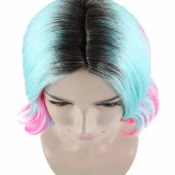 HPO Women's Fashion Mixed Color Womens Wig | Colorful Stage Party Character Cosplay Halloween Wig | Premium Breathable Capless Cap 17 HPO Women's Fashion Mixed Color Womens Wig | Colorful Stage Party Character Cosplay Halloween Wig | Premium Breathable Capless Cap
