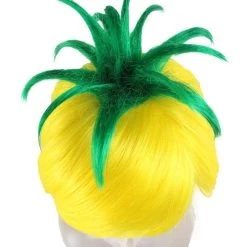 HPO Pineapple Wig | Women's Yellow Wig | Premium Breathable Capless Cap