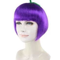 HPO Grape Womens Wig | Short Purple Wig | Premium Breathable Capless Cap