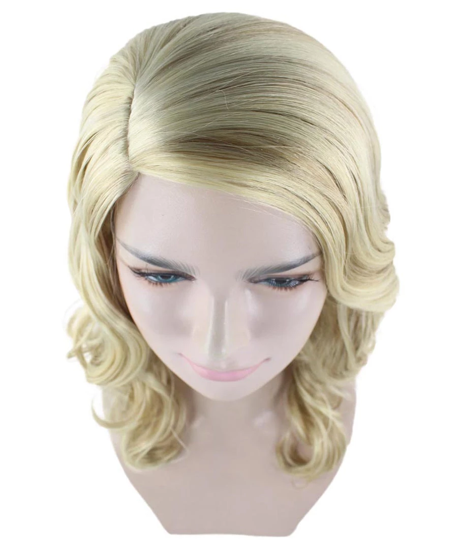 HPO Blonde Curly Womens Wig | Glomour Station Cosplay Halloween Wig | Premium Breathable Capless Cap 7 HPO Blonde Curly Womens Wig | Glomour Station Cosplay Halloween Wig | Premium Breathable Capless Cap