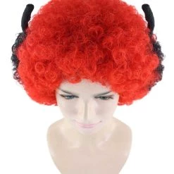 HPO Beetle Unisex Wig | Jumbo Insect Red Super Size Cosplay Halloween Wig | Premium Breathable Capless Cap Women's 15 HPO Beetle Unisex Wig | Jumbo Insect Red Super Size Cosplay Halloween Wig | Premium Breathable Capless Cap Women's