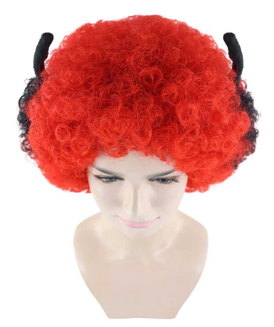 HPO Beetle Unisex Wig | Jumbo Insect Red Super Size Cosplay Halloween Wig | Premium Breathable Capless Cap Women's 7 HPO Beetle Unisex Wig | Jumbo Insect Red Super Size Cosplay Halloween Wig | Premium Breathable Capless Cap Women's
