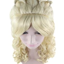 HPO Womens Blonde Princess Wig | Long Curly Glamour Royal Cosplay Halloween Wig | Premium Breathable Capless Cap 15 HPO Womens Blonde Princess Wig | Long Curly Glamour Royal Cosplay Halloween Wig | Premium Breathable Capless Cap