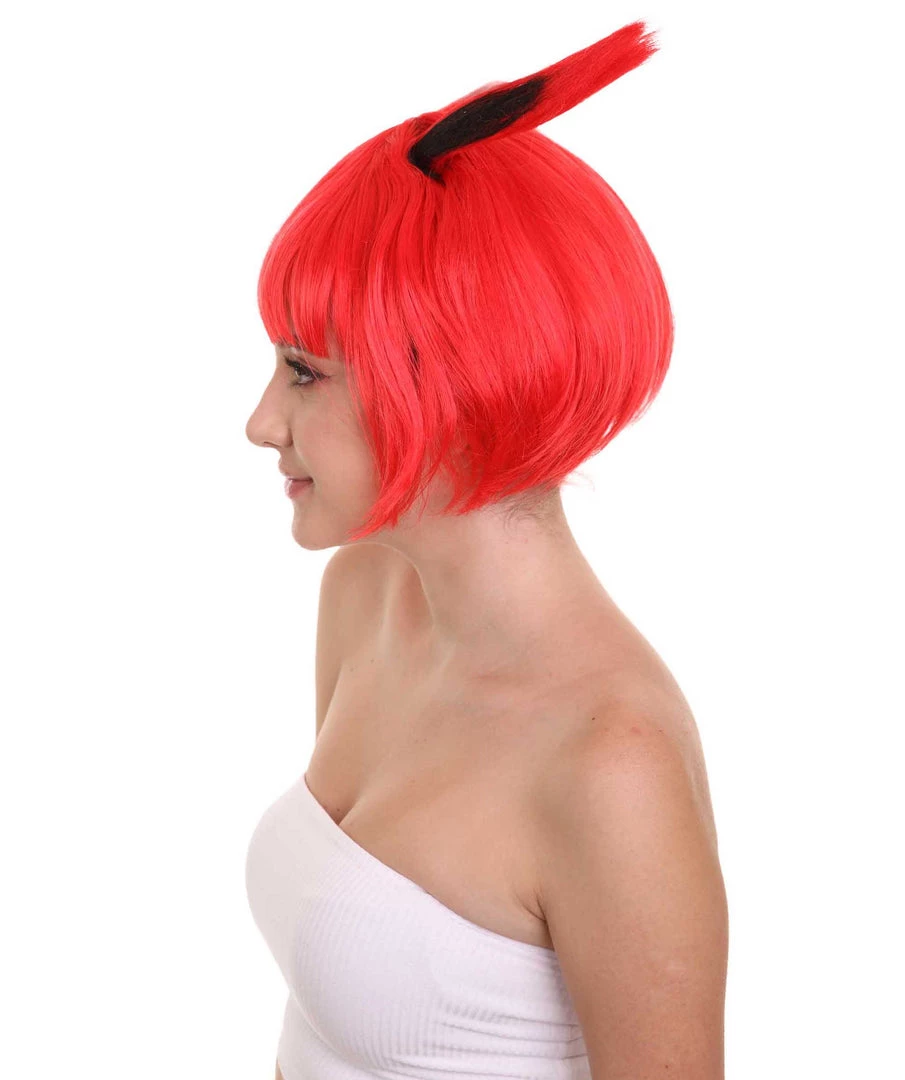 HPO Women's Red Bunny Womens Wig | Rabbit Animal Party Ready Fancy Cosplay Halloween Wig | Premium Breathable Capless Cap 4 HPO Women's Red Bunny Womens Wig | Rabbit Animal Party Ready Fancy Cosplay Halloween Wig | Premium Breathable Capless Cap