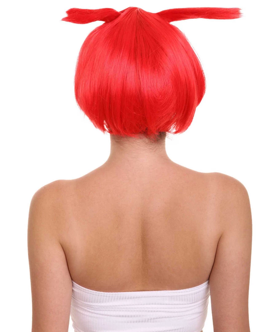 HPO Women's Red Bunny Womens Wig | Rabbit Animal Party Ready Fancy Cosplay Halloween Wig | Premium Breathable Capless Cap 5 HPO Women's Red Bunny Womens Wig | Rabbit Animal Party Ready Fancy Cosplay Halloween Wig | Premium Breathable Capless Cap