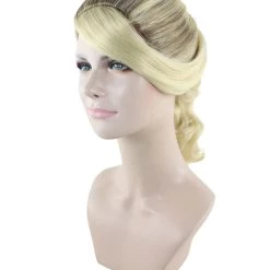 HPO 50's Up Do Womens Wig | Blonde Vintage Wig | Premium Breathable Capless Cap Women's 10 HPO 50's Up Do Womens Wig | Blonde Vintage Wig | Premium Breathable Capless Cap Women's