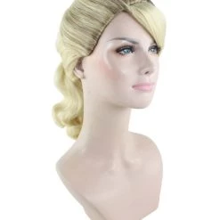 HPO 50's Up Do Womens Wig | Blonde Vintage Wig | Premium Breathable Capless Cap Women's 14 HPO 50's Up Do Womens Wig | Blonde Vintage Wig | Premium Breathable Capless Cap Women's