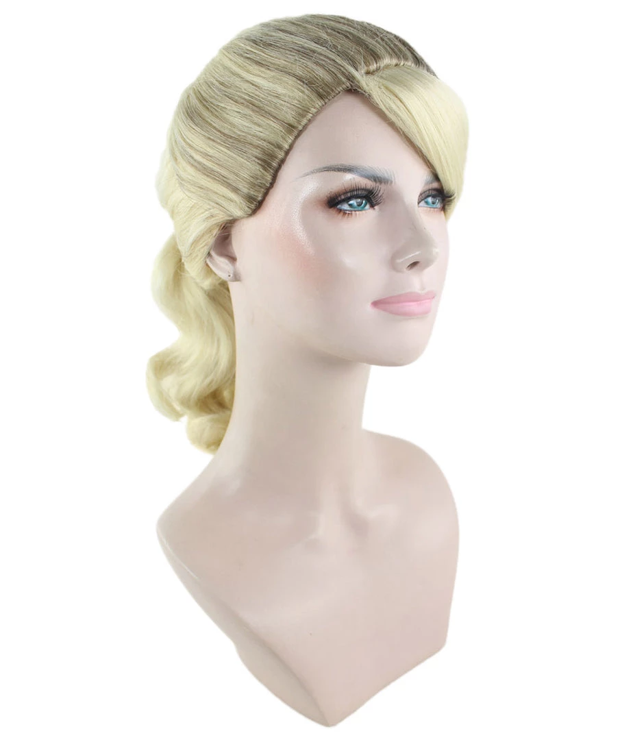 HPO 50's Up Do Womens Wig | Blonde Vintage Wig | Premium Breathable Capless Cap Women's 6 HPO 50's Up Do Womens Wig | Blonde Vintage Wig | Premium Breathable Capless Cap Women's