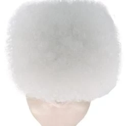 HPO Glow-In-The-Dark Unisex Afro Wig | White Jumbo Super Size Stage/Event Fancy Halloween Wig | Premium Breathable Capless Cap 15 HPO Glow-In-The-Dark Unisex Afro Wig | White Jumbo Super Size Stage/Event Fancy Halloween Wig | Premium Breathable Capless Cap