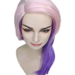 HPO Men's Two Tone Color Womens Wig | Little Pony Halloween Wig | Premium Breathable Capless Cap