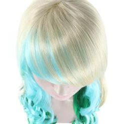 HPO Women's Mixed Color Long Curly Wavy Womens Wig | Fancy Party Event Ready Halloween Wig | Premium Breathable Capless Cap 15 HPO Women's Mixed Color Long Curly Wavy Womens Wig | Fancy Party Event Ready Halloween Wig | Premium Breathable Capless Cap