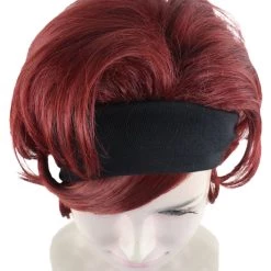 HPO 60's Womens Go-Go Wig With Headband | Auburn Vintage Wig | Premium Breathable Capless Cap 15 HPO 60's Womens Go-Go Wig With Headband | Auburn Vintage Wig | Premium Breathable Capless Cap