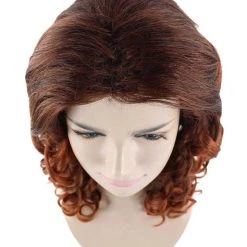 HPO Dancing Queen Womens Wig | Brown Curly Character Cosplay Halloween Wig | Premium Breathable Capless Cap Women's
