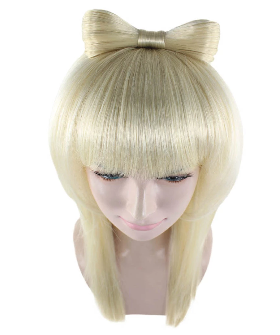 HPO Pop Sensation Womens Wig | Party Ready Blonde Fancy Cosplay Halloween Wig | Premium Breathable Capless Cap 7 HPO Pop Sensation Womens Wig | Party Ready Blonde Fancy Cosplay Halloween Wig | Premium Breathable Capless Cap