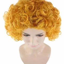 HPO Annie Womens Wig | Curly Red Head Halloween Wig | Premium Breathable Capless Cap Women's