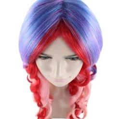 HPO Long Curly Pink Ombre Womens Wig | Stage Event Party Ready Colorful Wig | Premium Breathable Capless Cap Men's 23 HPO Long Curly Pink Ombre Womens Wig | Stage Event Party Ready Colorful Wig | Premium Breathable Capless Cap Men's