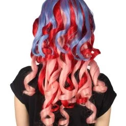 HPO Long Curly Pink Ombre Womens Wig | Stage Event Party Ready Colorful Wig | Premium Breathable Capless Cap Men's 20 HPO Long Curly Pink Ombre Womens Wig | Stage Event Party Ready Colorful Wig | Premium Breathable Capless Cap Men's