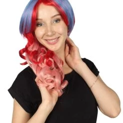 HPO Long Curly Pink Ombre Womens Wig | Stage Event Party Ready Colorful Wig | Premium Breathable Capless Cap Men's 22 HPO Long Curly Pink Ombre Womens Wig | Stage Event Party Ready Colorful Wig | Premium Breathable Capless Cap Men's