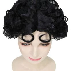 HPO Sexy Womens Wig | Black Curly Wig | Premium Breathable Capless Cap Men's 15 HPO Sexy Womens Wig | Black Curly Wig | Premium Breathable Capless Cap Men's