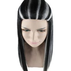 HPO Monster Womens Wig | Two Toned Cosplay Halloween Wig | Premium Breathable Capless Cap 17 HPO Monster Womens Wig | Two Toned Cosplay Halloween Wig | Premium Breathable Capless Cap