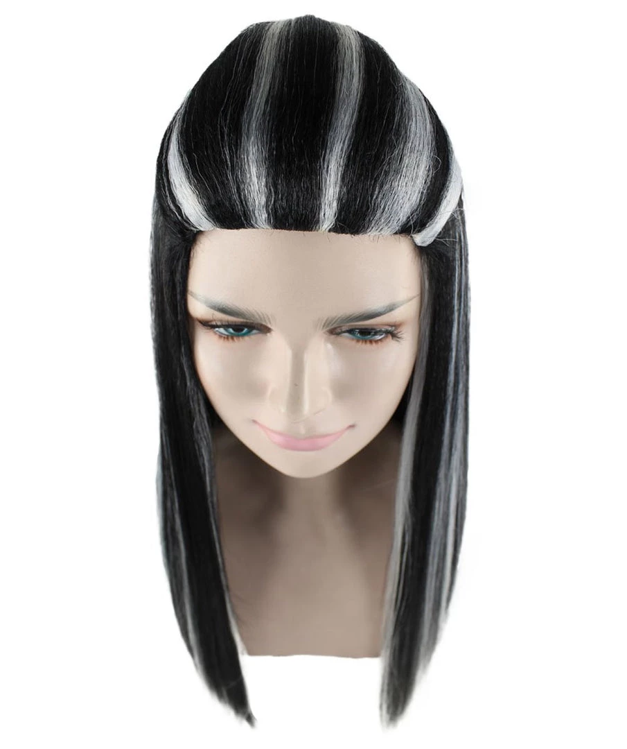 HPO Monster Womens Wig | Two Toned Cosplay Halloween Wig | Premium Breathable Capless Cap 8 HPO Monster Womens Wig | Two Toned Cosplay Halloween Wig | Premium Breathable Capless Cap